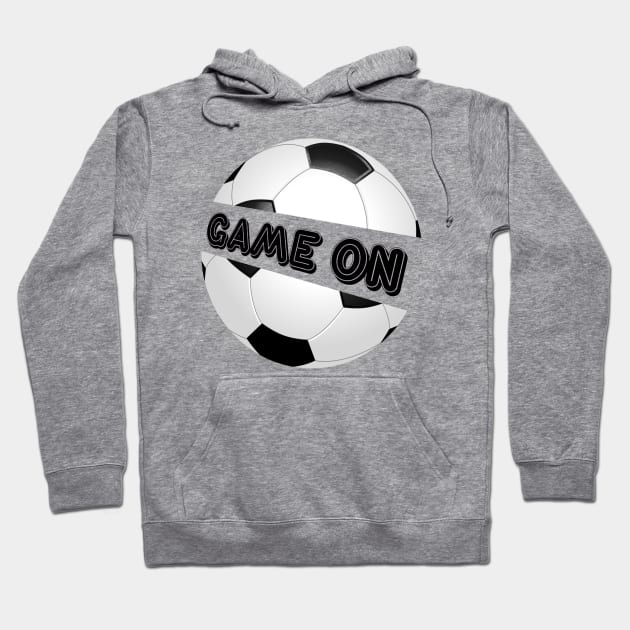 Game on design football  totes, phone cases, mugs, masks, hoodies, notebooks, stickers pins Hoodie by Blueberry Pie 